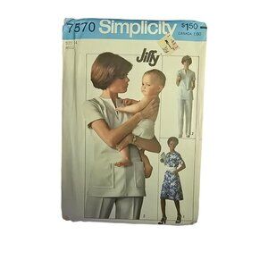 Simplicity Jiffy 7570 Misses Dress Top & Pants Sewing Pattern Size 14
